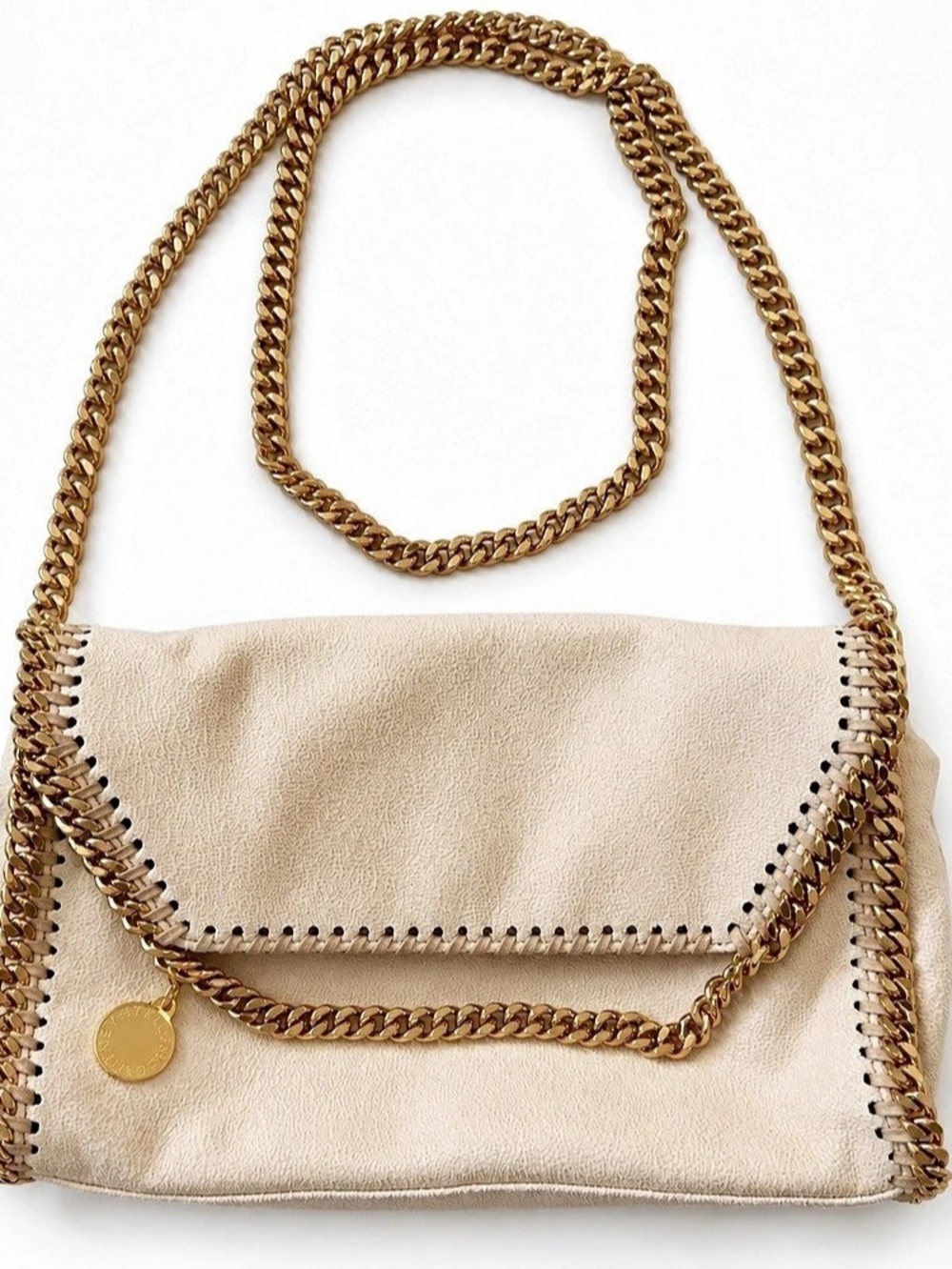 Stella McCartney Falabella Tiny Tote Bag Shoulder Bag in Beige